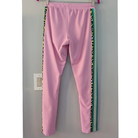 Marc Jacobs Pink Track Pants with Leopard Stripe - Picture 7 of 9